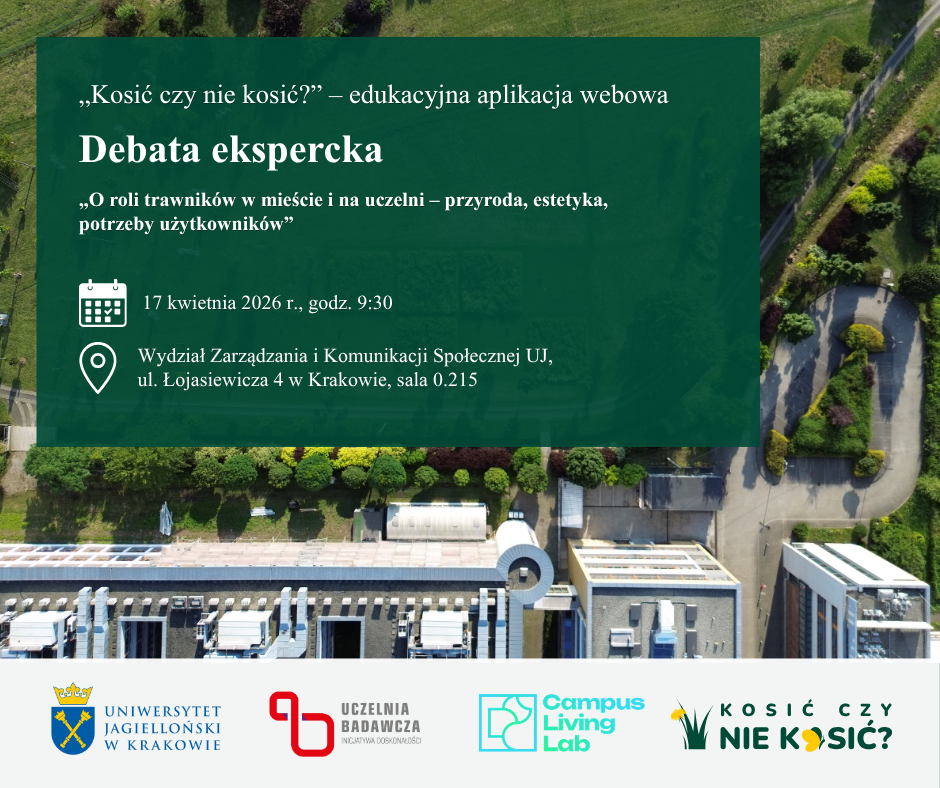 Debata ekspercka: „O roli trawników w mieście i na uczelni – przyroda, estetyka, potrzeby użytkowników”